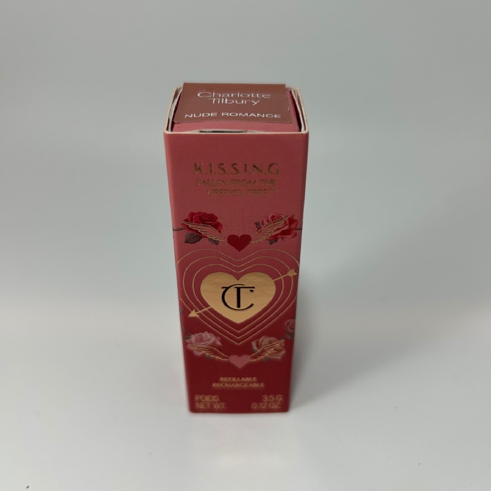 Charlotte Tilbury‎ K.I.S.S.I.N.G Lipstick Nude Romance Refillable Satin - NEW
